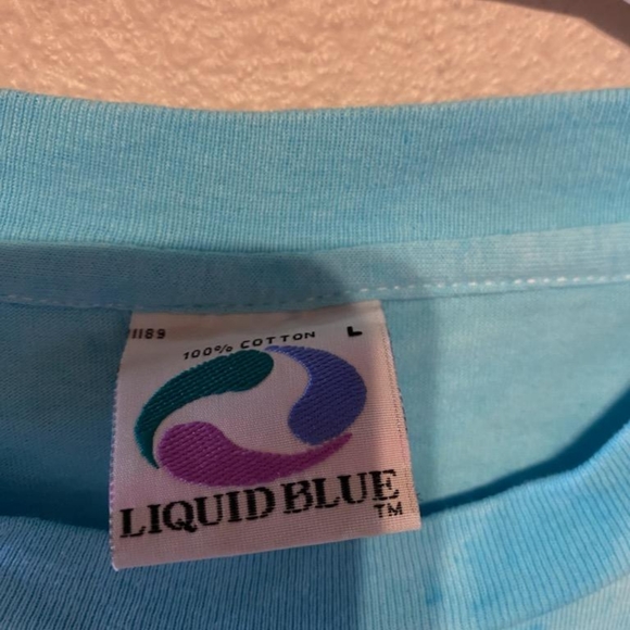 Ben & Jerrys Euphoria Chunky Dunky All Over Print Liquid Blue T-Shirt - Picture 4 of 4